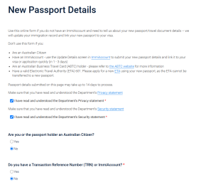 Form New Passport Details 1